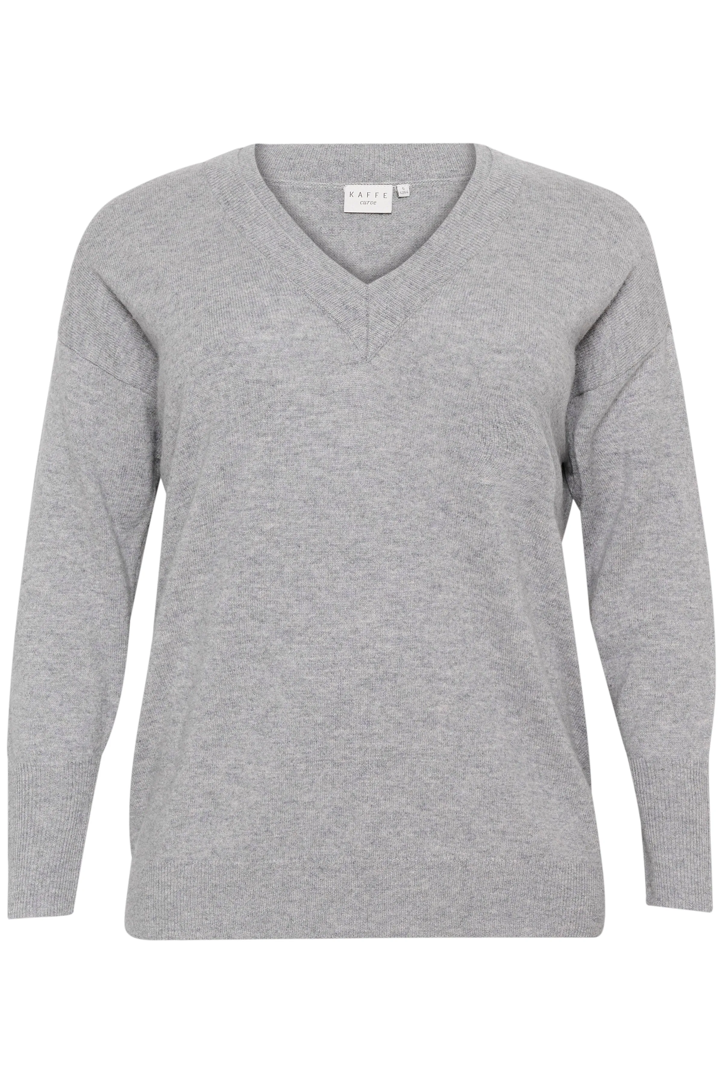 KCluno V-Neck Pullover KAFFE CURVE