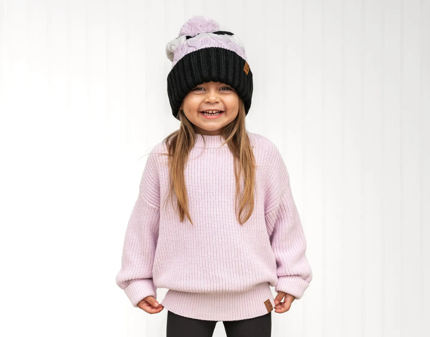 LITTLE BIPSY - Chunky Pom Beanie | Lavender