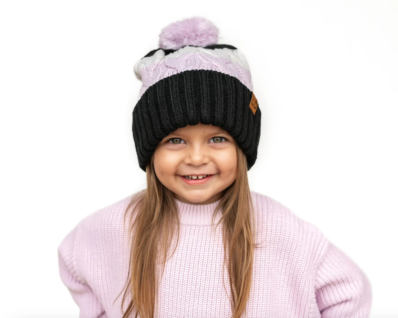 LITTLE BIPSY - Chunky Pom Beanie | Lavender