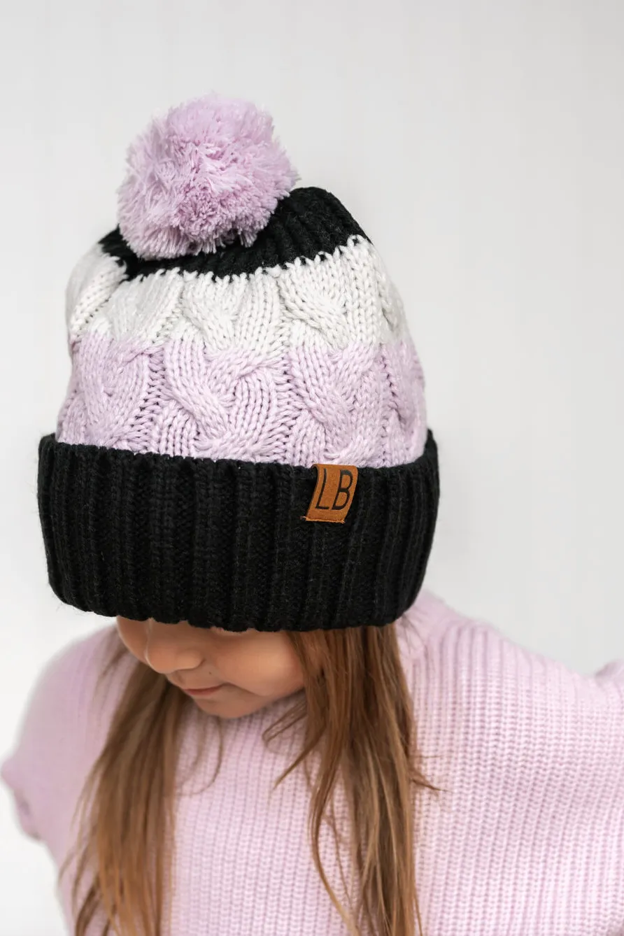 LITTLE BIPSY - Chunky Pom Beanie | Lavender