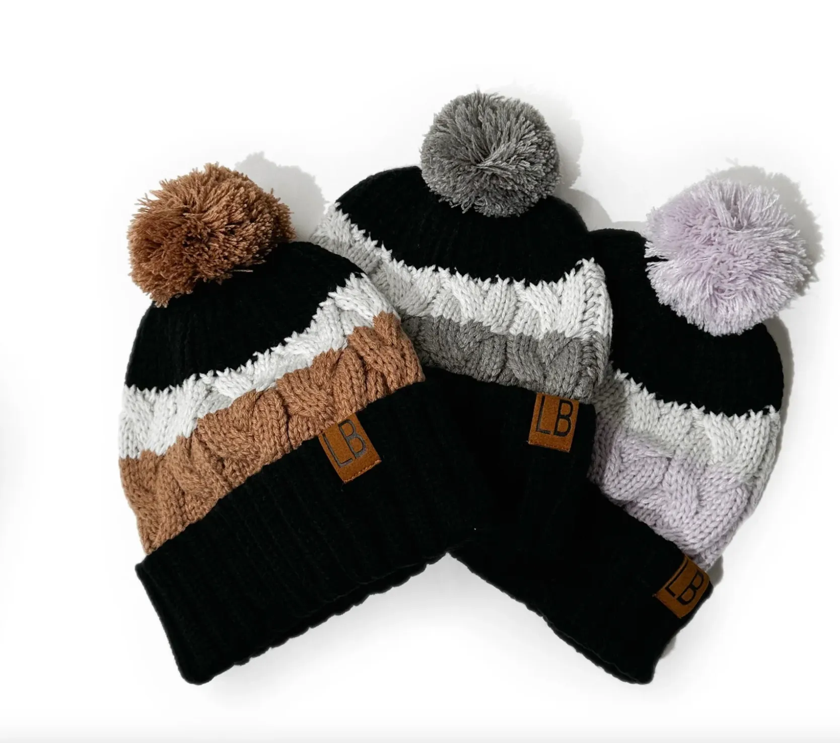 LITTLE BIPSY - Chunky Pom Beanie | Lavender