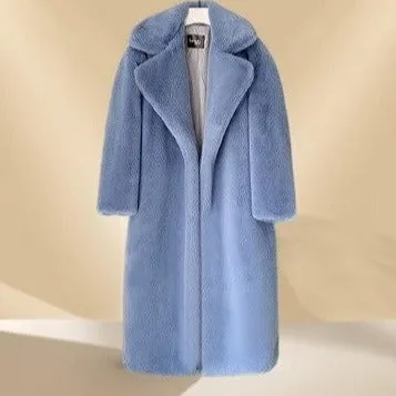 Long Faux Fur Coat- WInter long coats for women