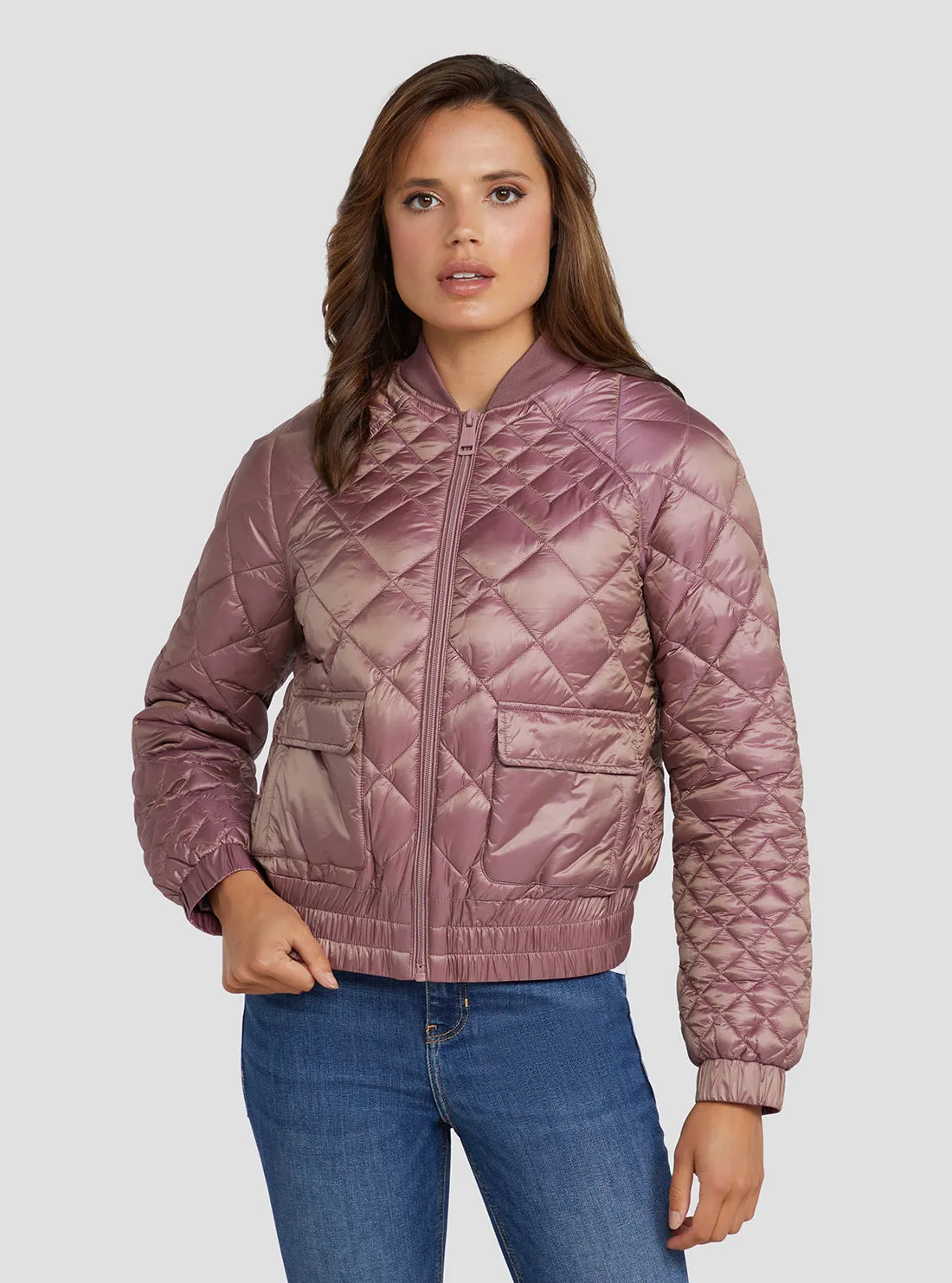 Mauve Rose Hilary Bomber Jacket