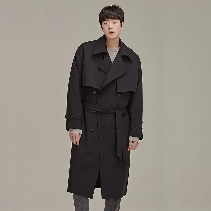 Men's Double Breasted Trench Coat