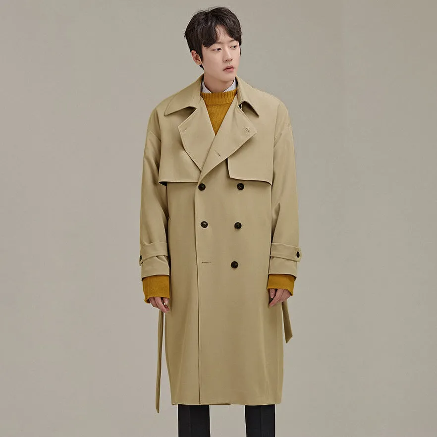 Men's Double Breasted Trench Coat