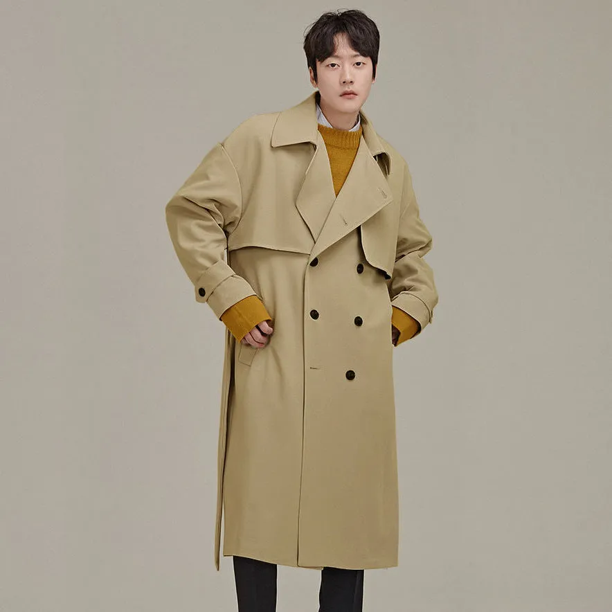 Men's Double Breasted Trench Coat