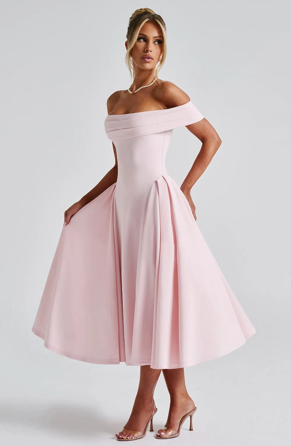 Miranda Midi Dress - Blush