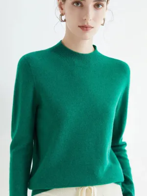 Mock-neck Slim Fit Pullover Sweater