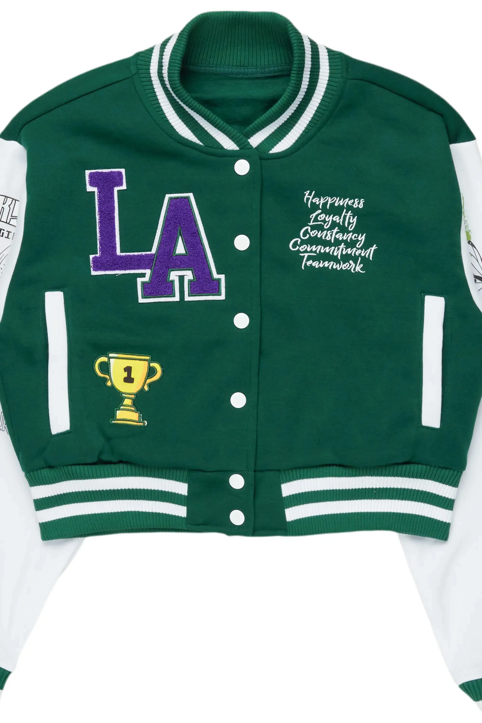 Momo Green Varsity Jacket