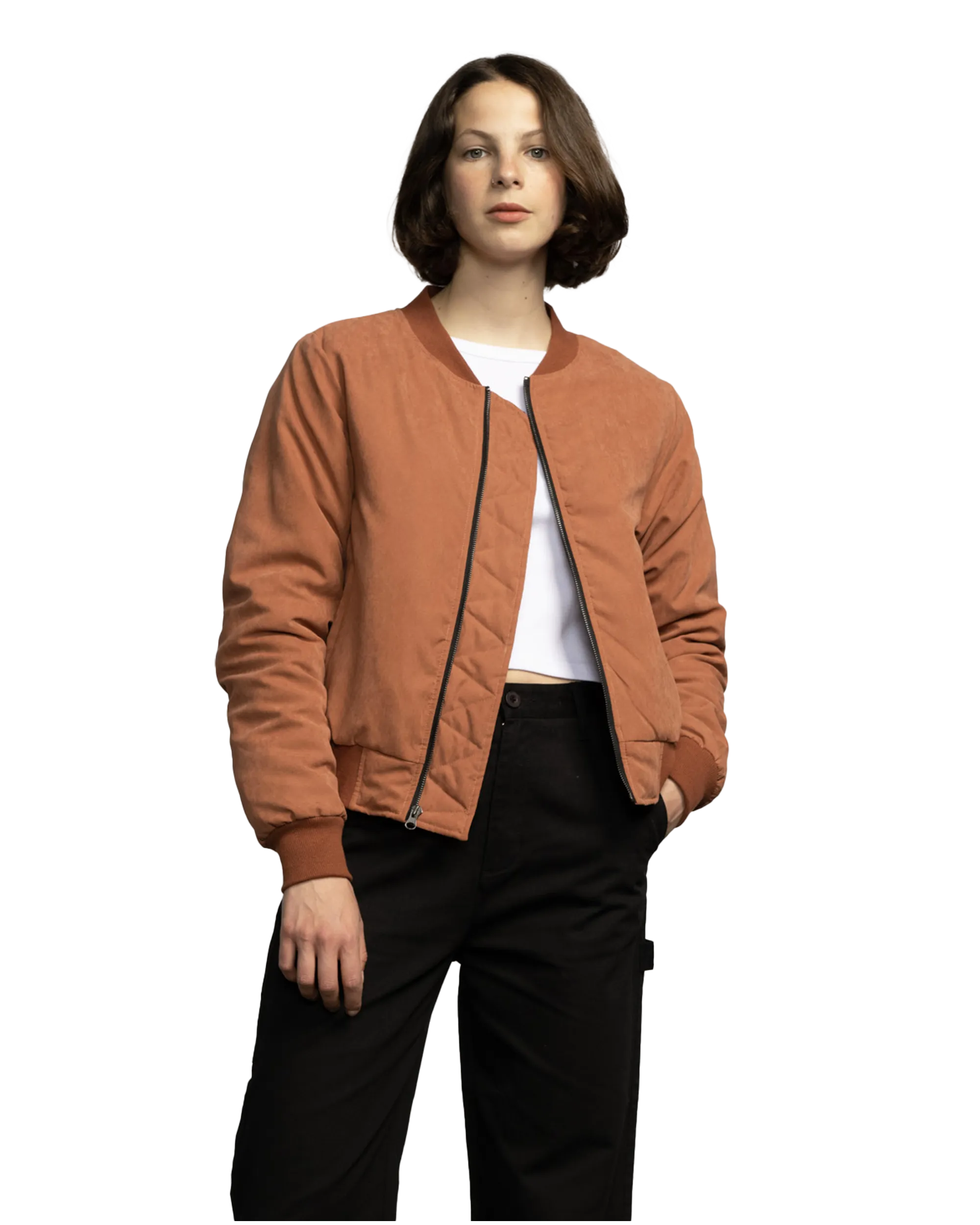 Opus Dot Bomber Jacket in Clay