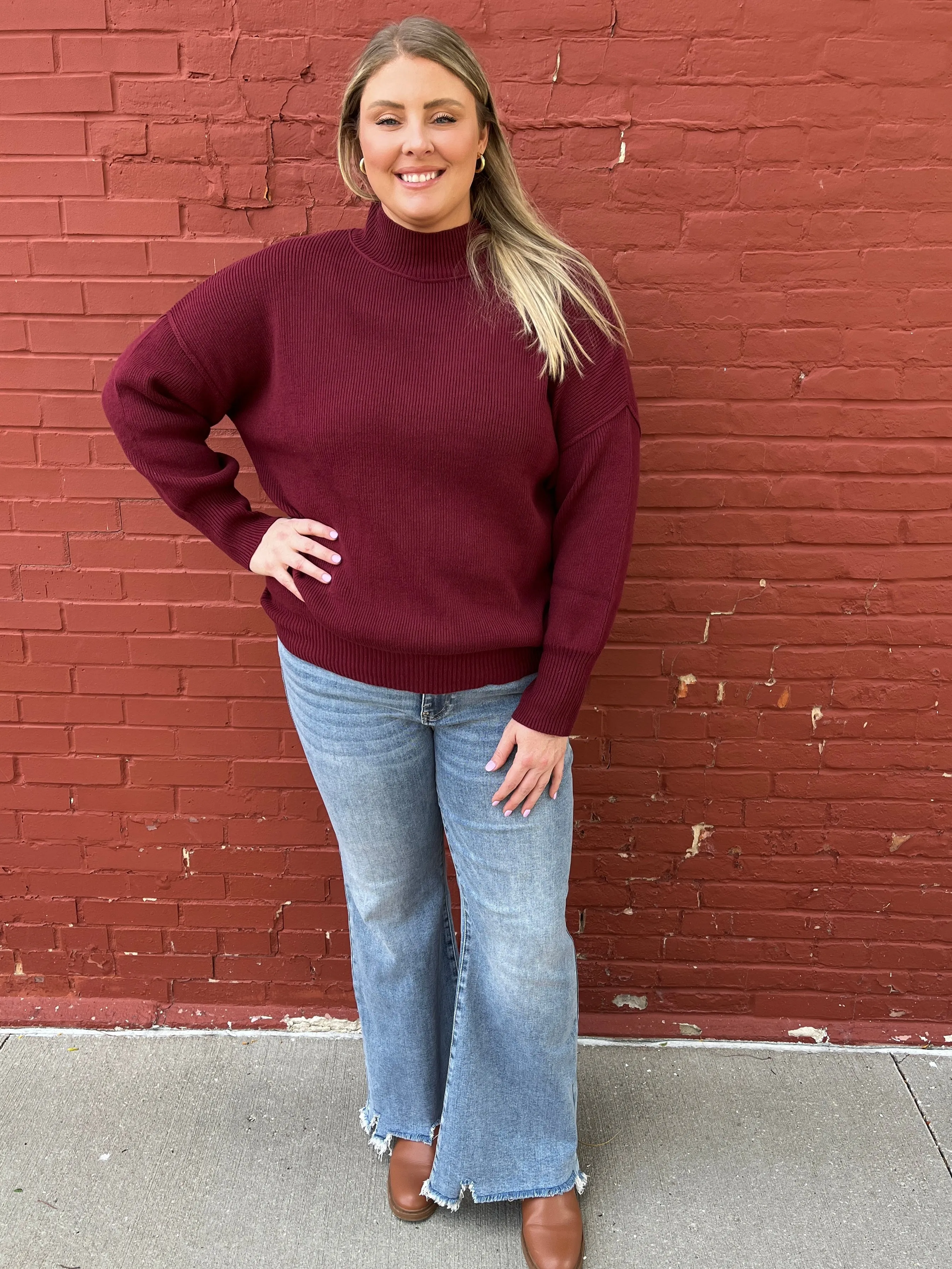 Oxblood Birch Sweater