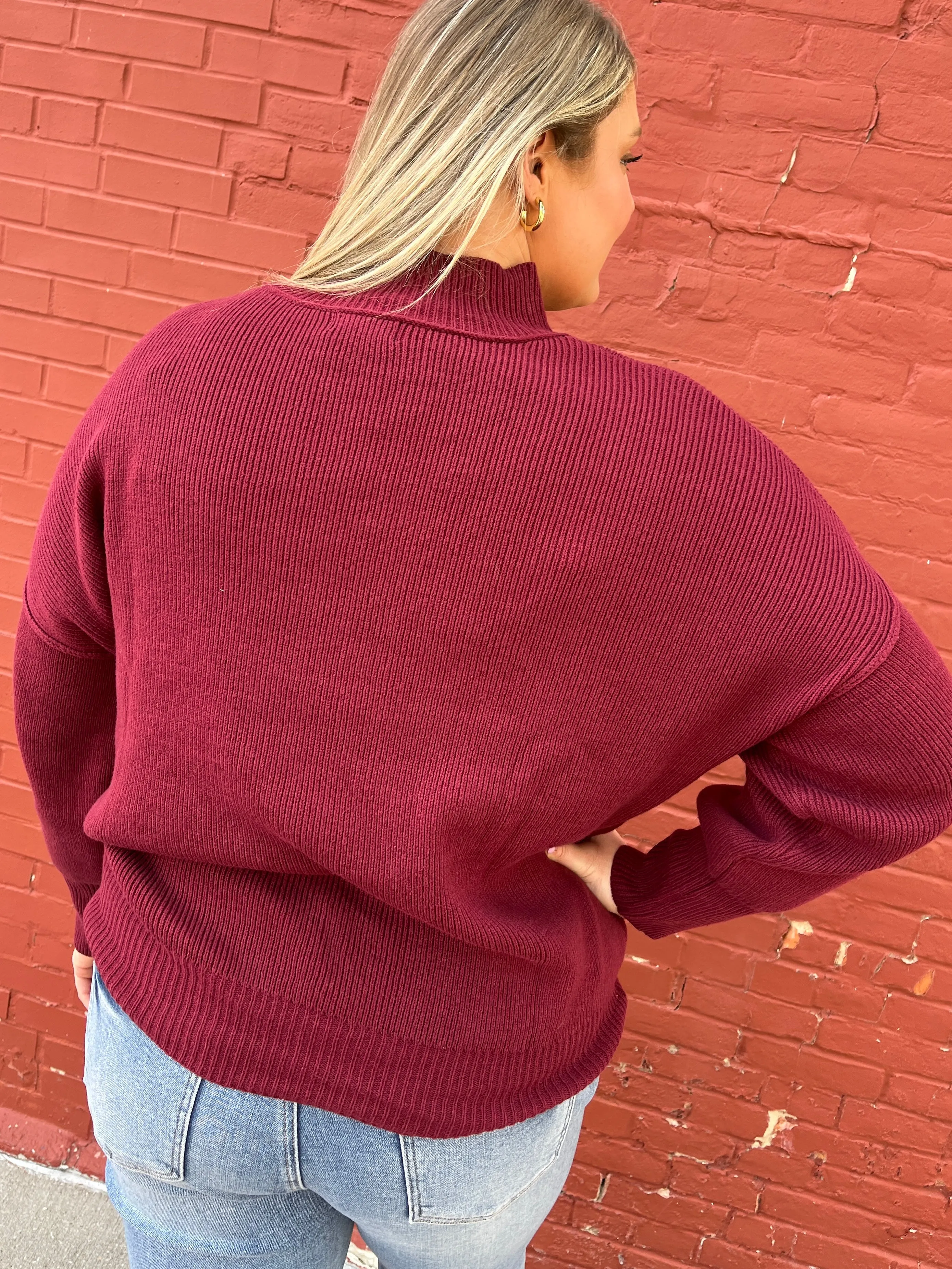 Oxblood Birch Sweater