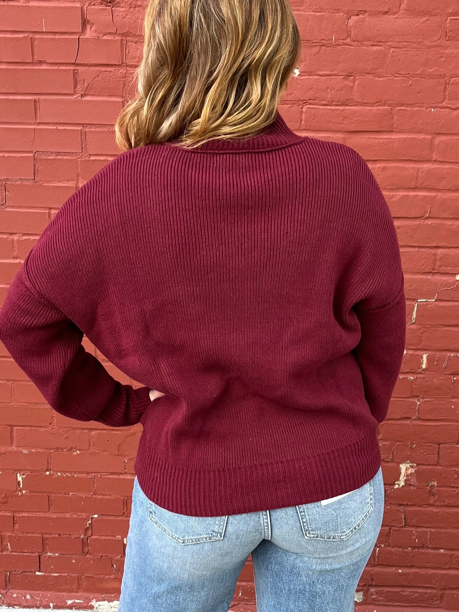 Oxblood Birch Sweater