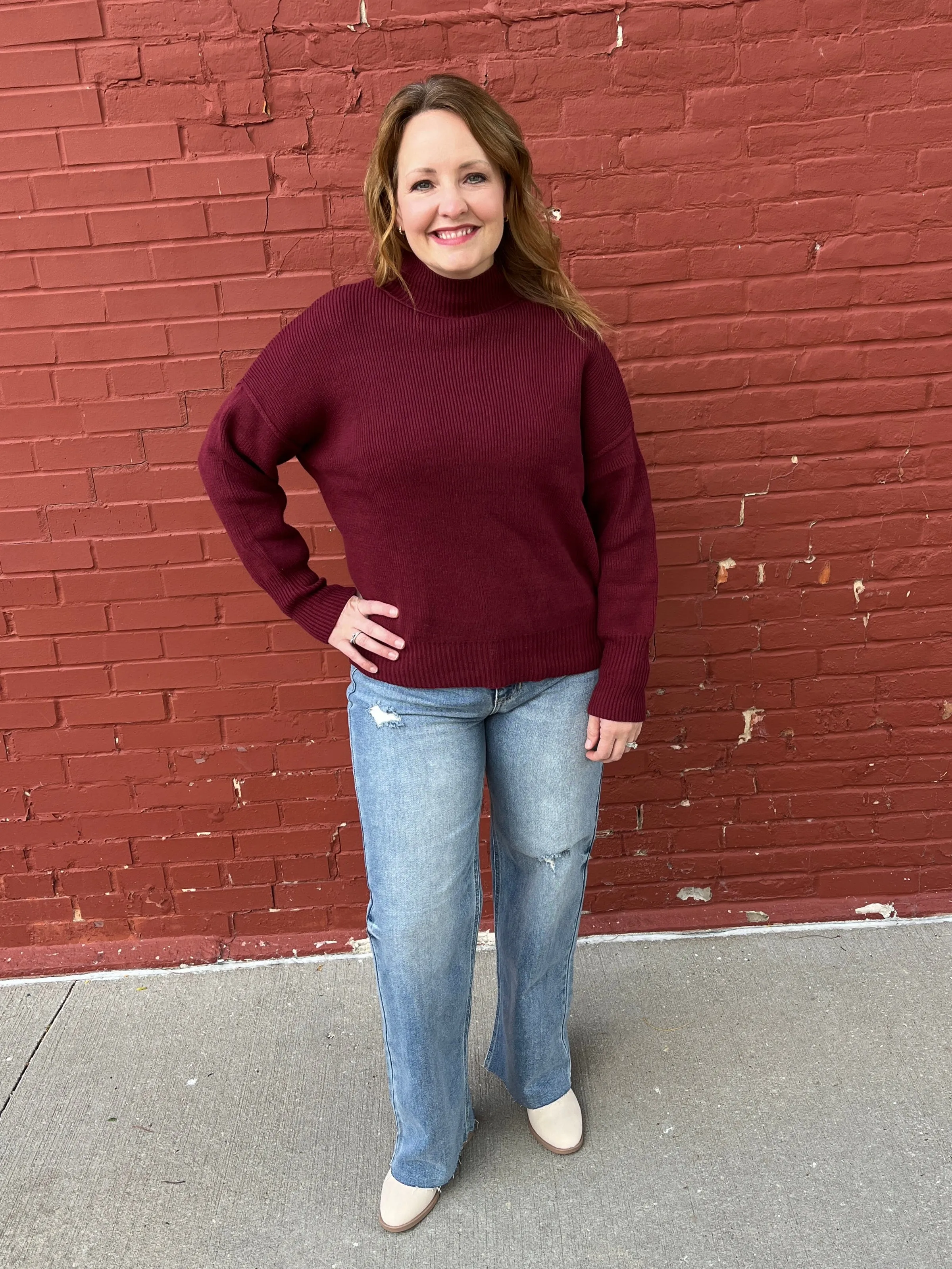 Oxblood Birch Sweater