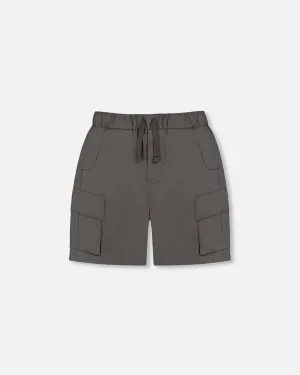 Parachute Cargo Pocket Shorts Dark Gray