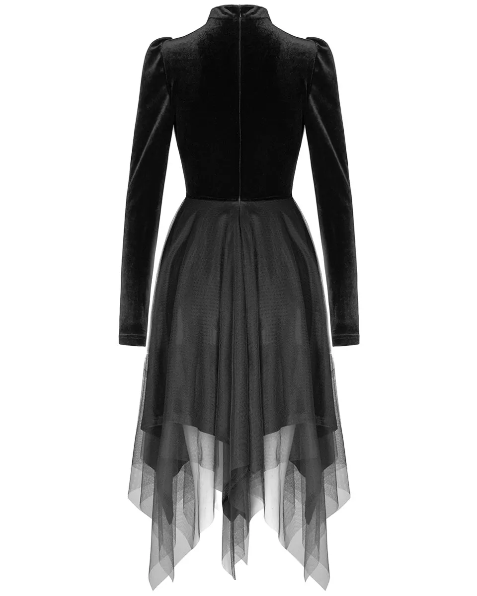 Punk Rave Daily Life Urban Occult Retrogothic Velvet Witch Dress