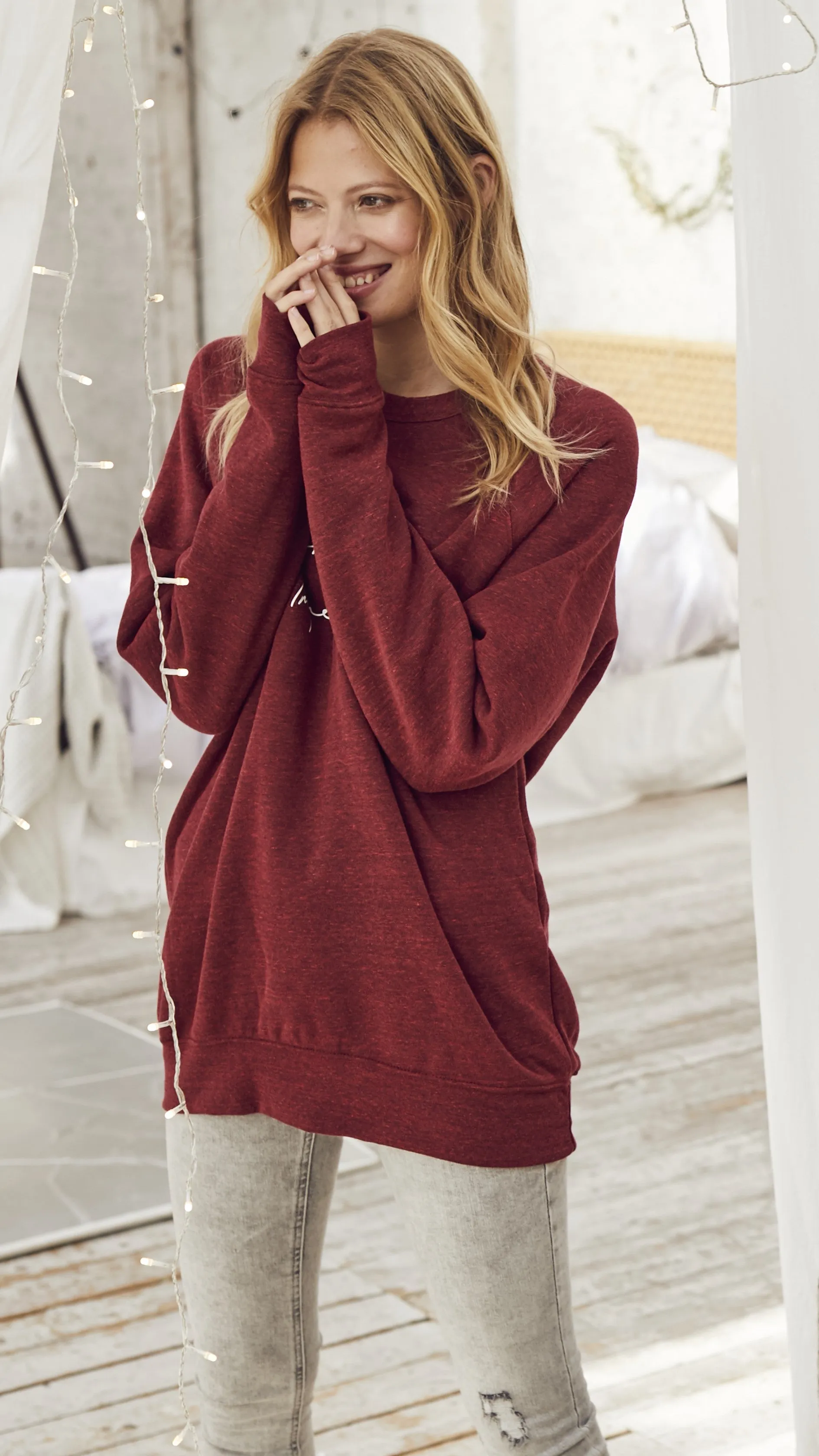 "Grateful" Relaxed Sweater