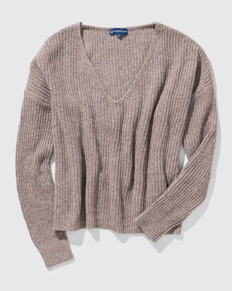 Recycled Wool V-Neck Sweater