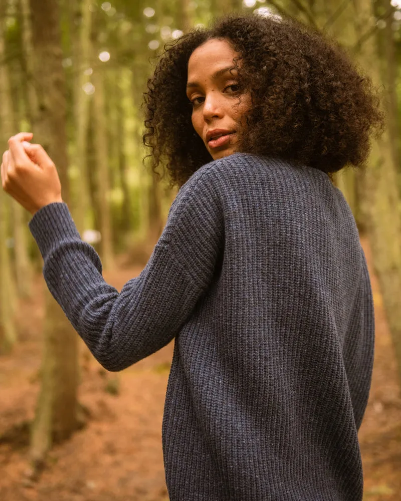 Recycled Wool V-Neck Sweater