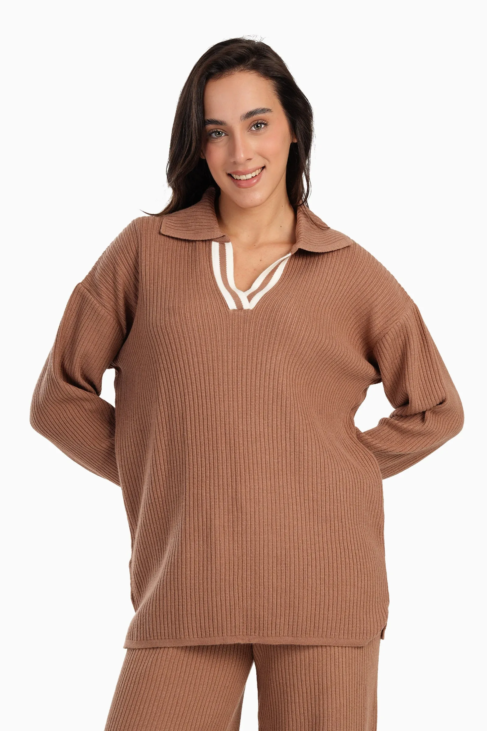 Ribbed Lounge Pullover