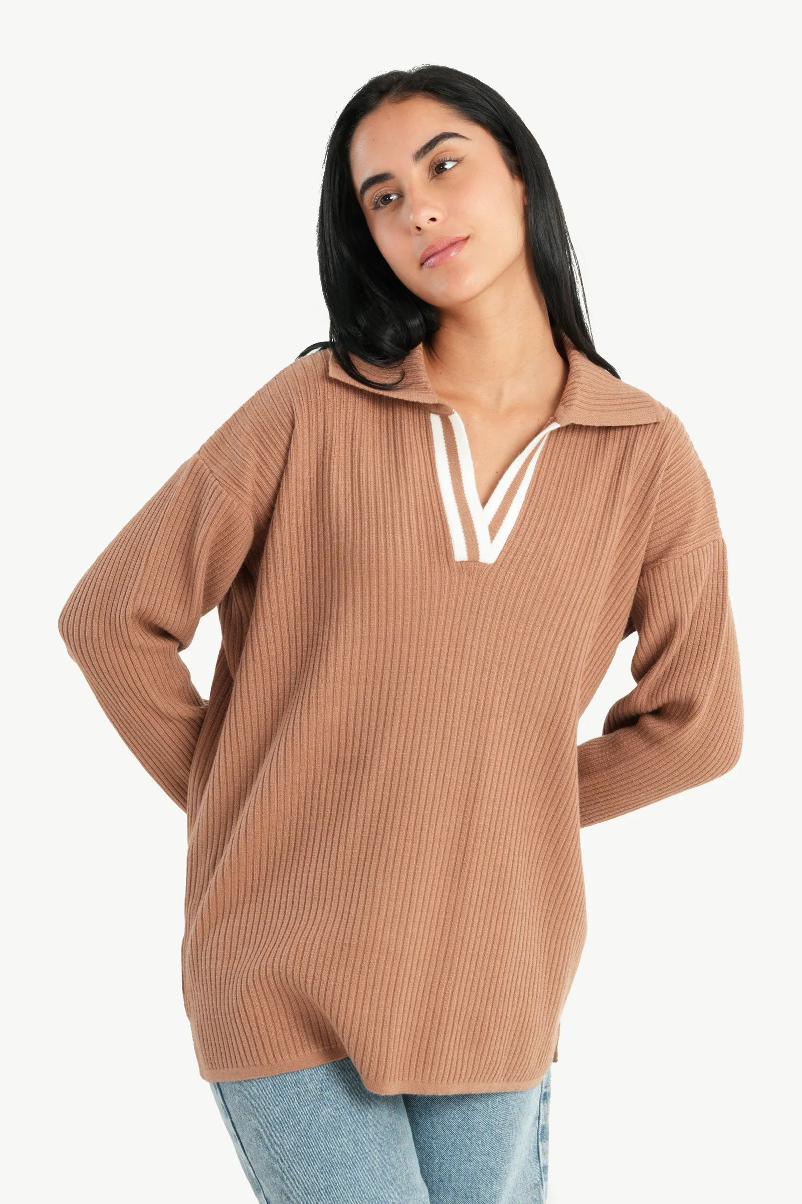 Ribbed Lounge Pullover