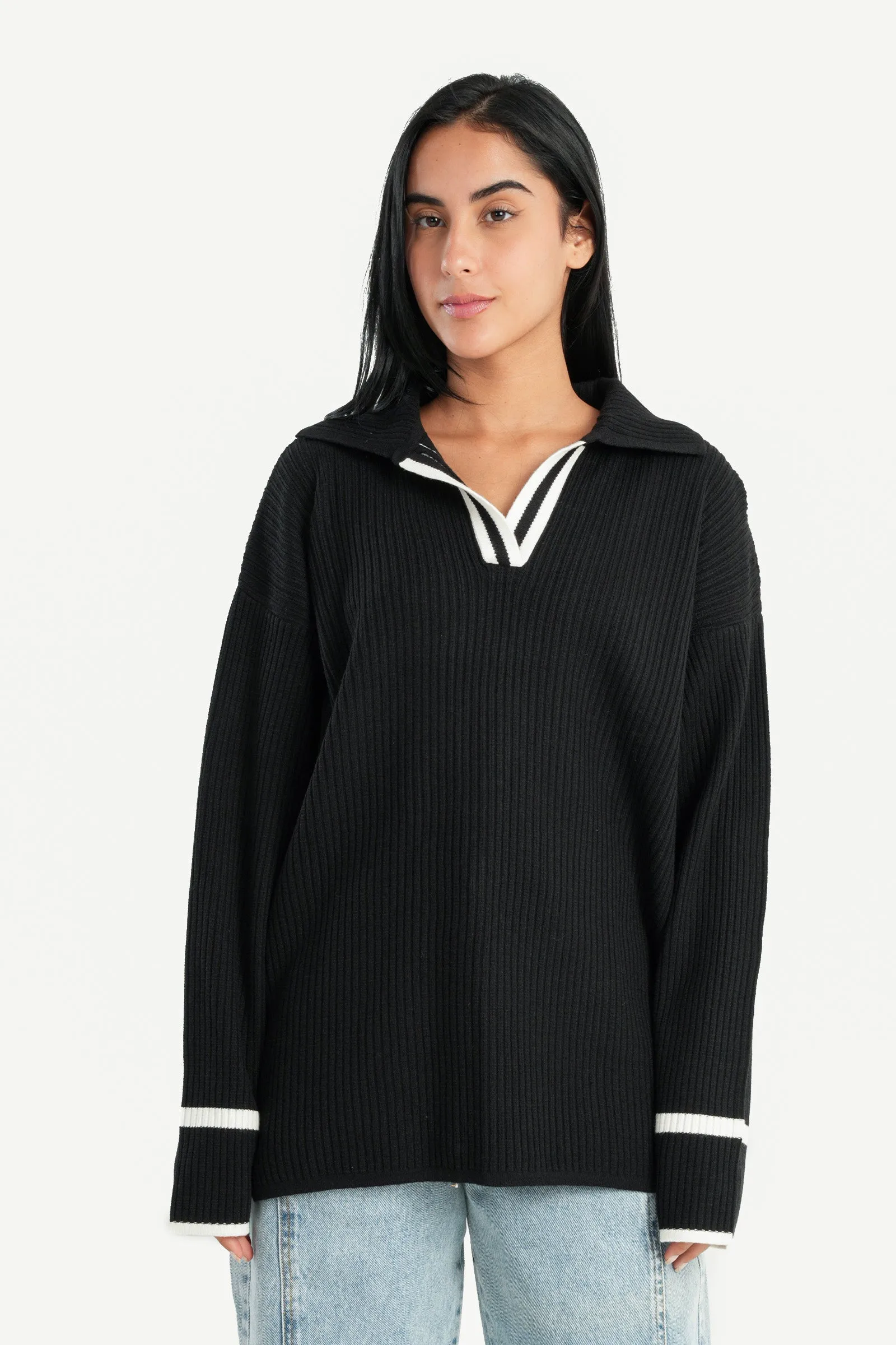 Ribbed Lounge Pullover