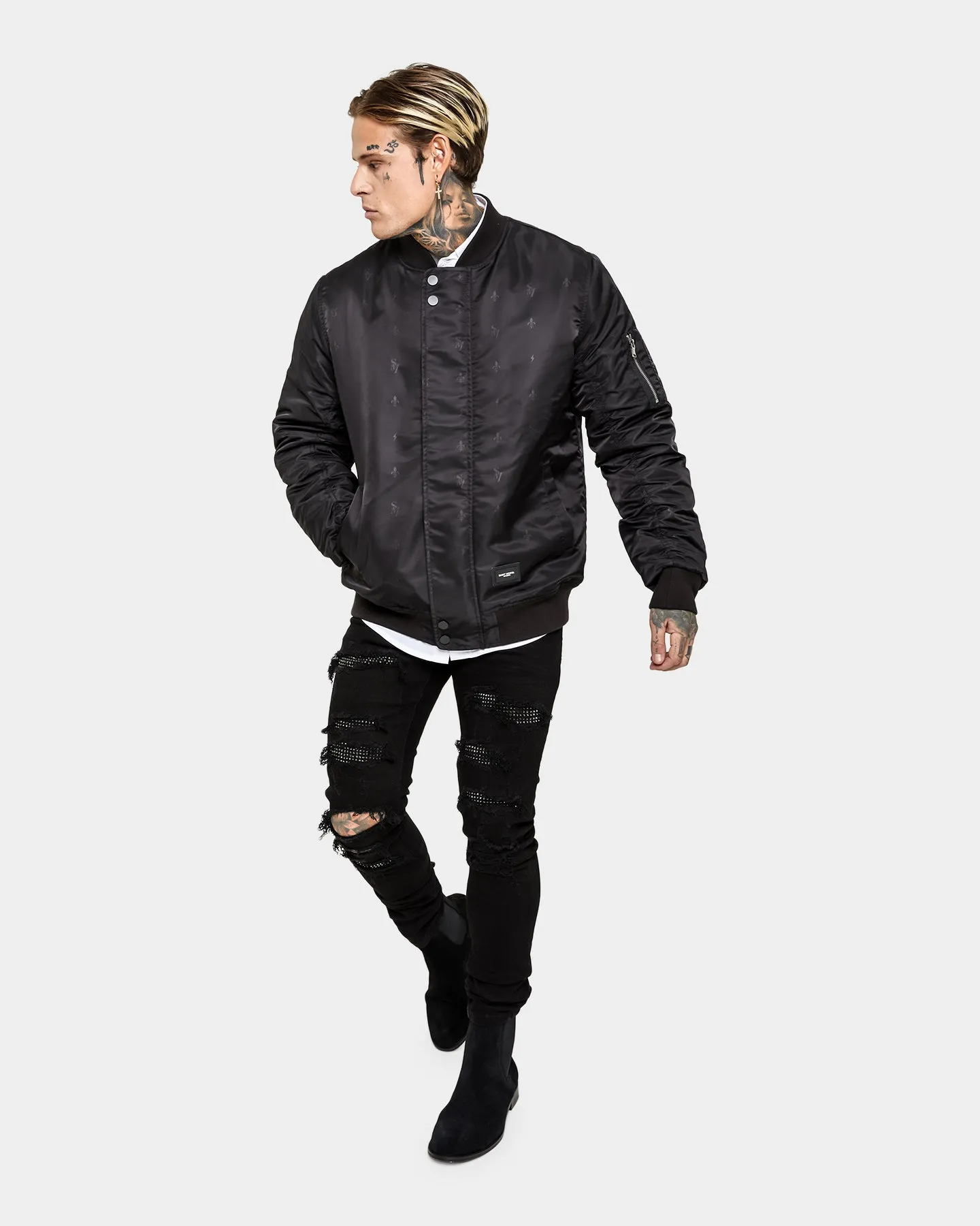 Saint Morta Icarus Bomber Jacket Black