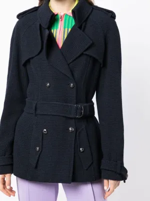 Short Belted Trench Coat