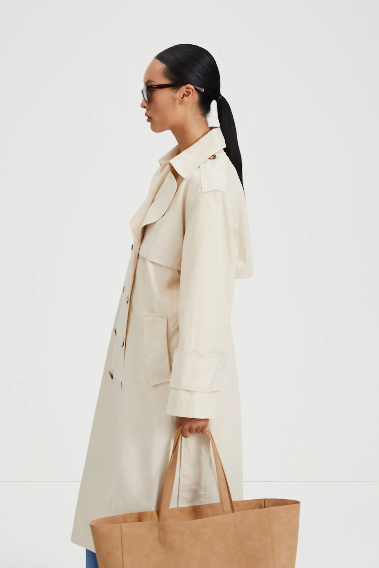 SIENA TRENCH COAT - IVORY