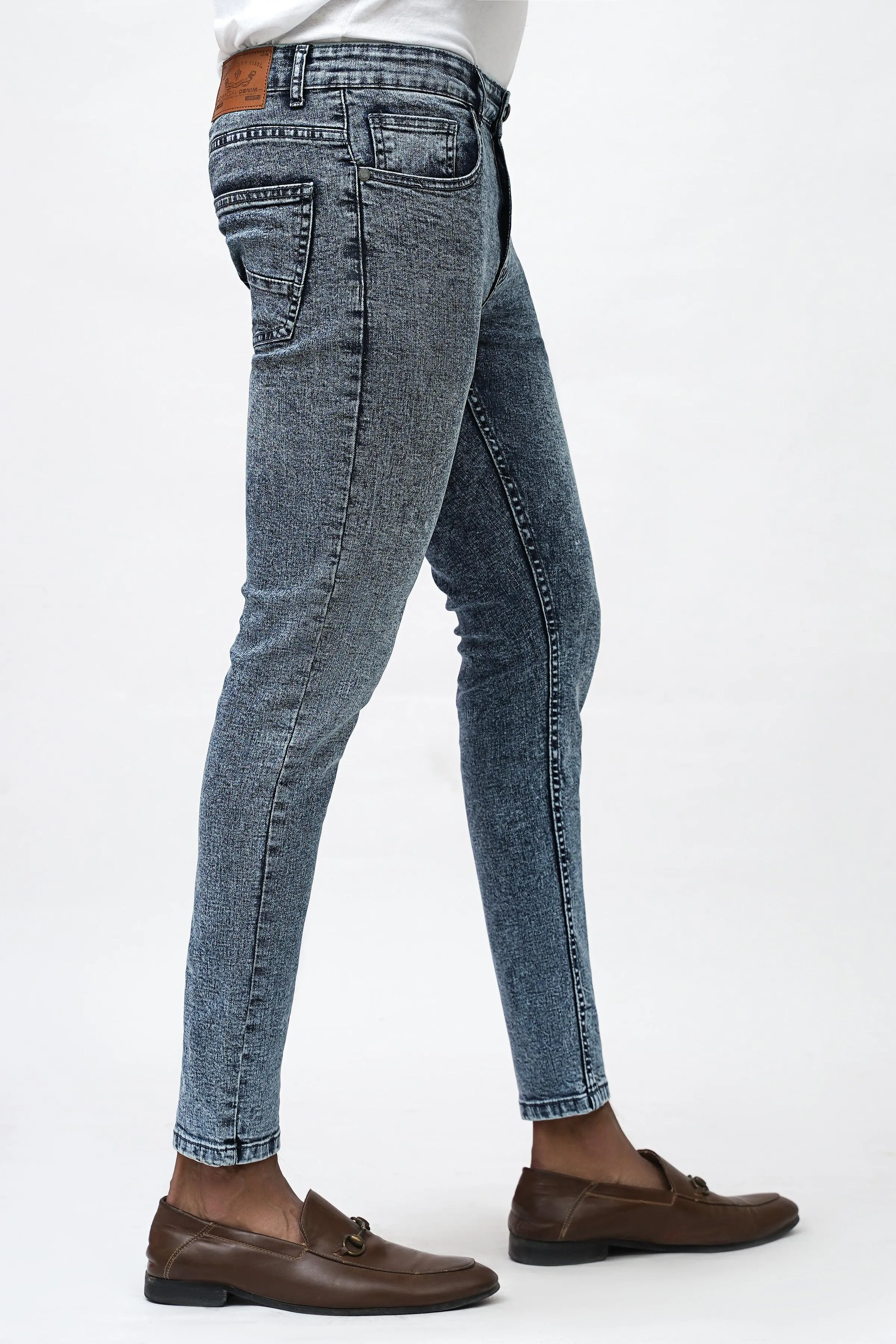 SKINNY FIT LIGHT BLUE RANDOM DENIM JEANS