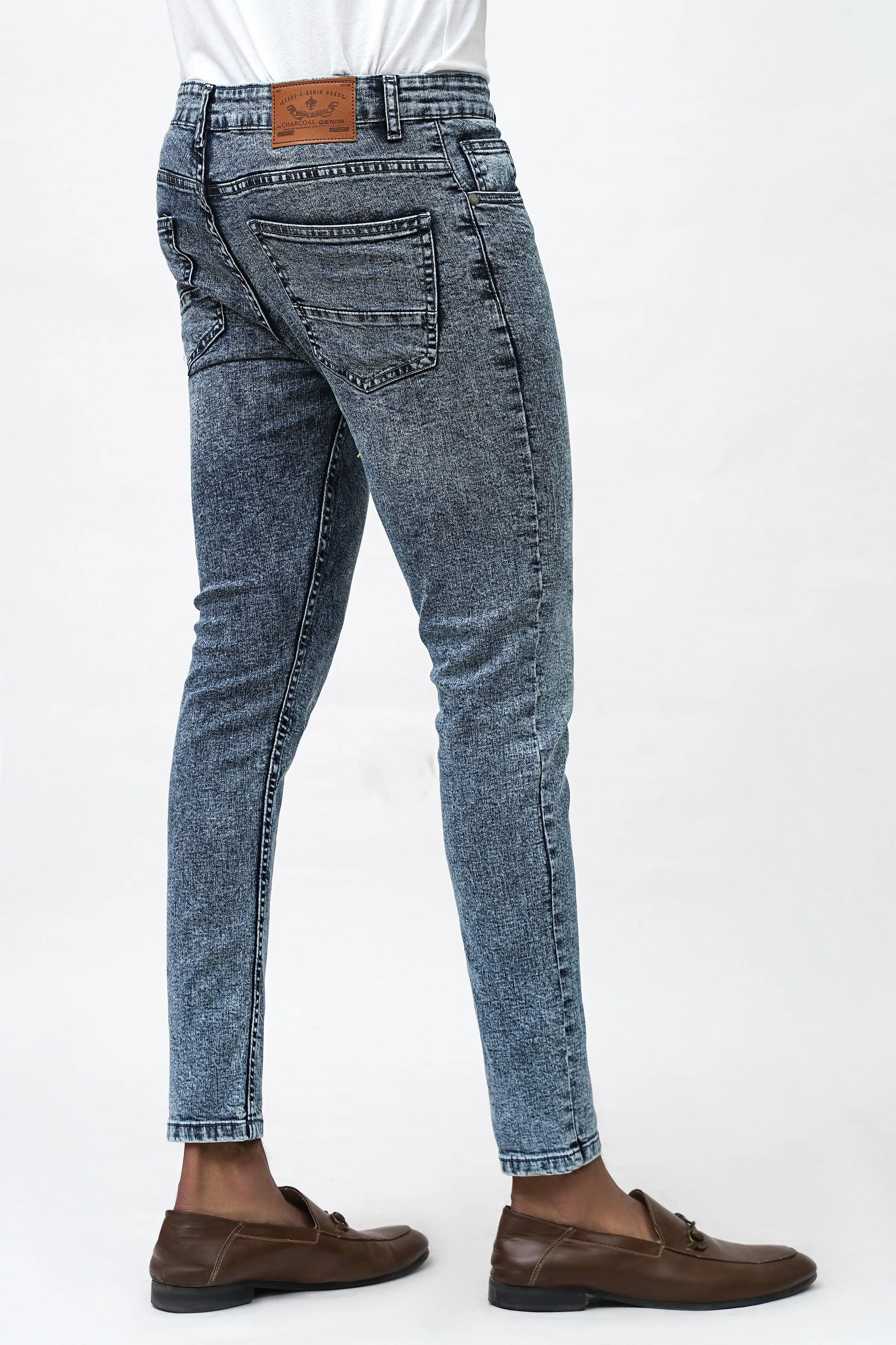 SKINNY FIT LIGHT BLUE RANDOM DENIM JEANS