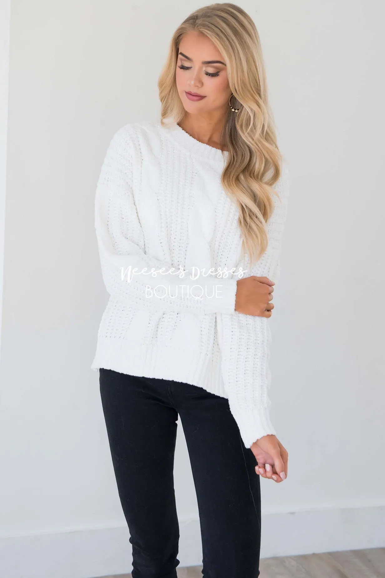 Snowy Nights Chunky Knit Sweater