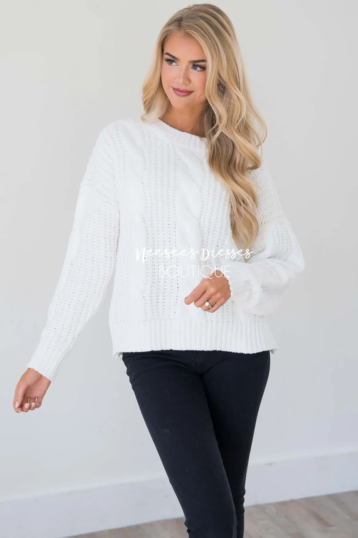 Snowy Nights Chunky Knit Sweater