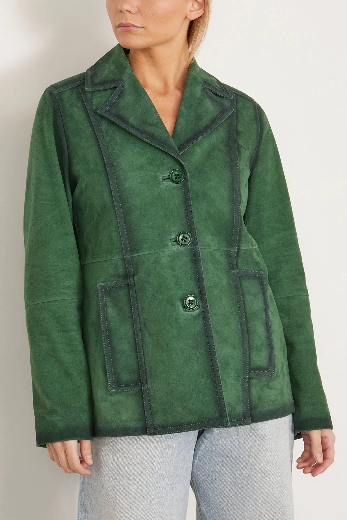 Soft Touch Jacket in Smaragd Green