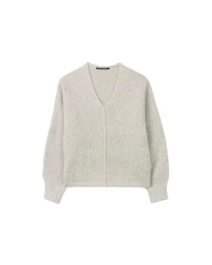 Sparkle Fleck Boucle Knit Pullover