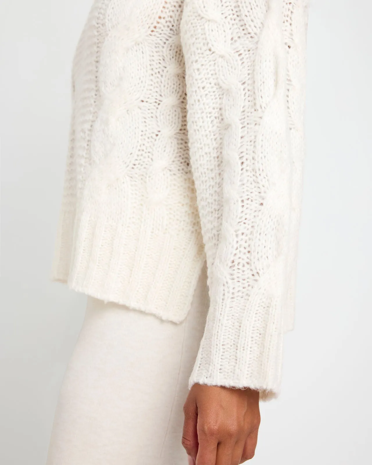 Splendid x Cellajaneblog Cashblend Cable Knit Sweater