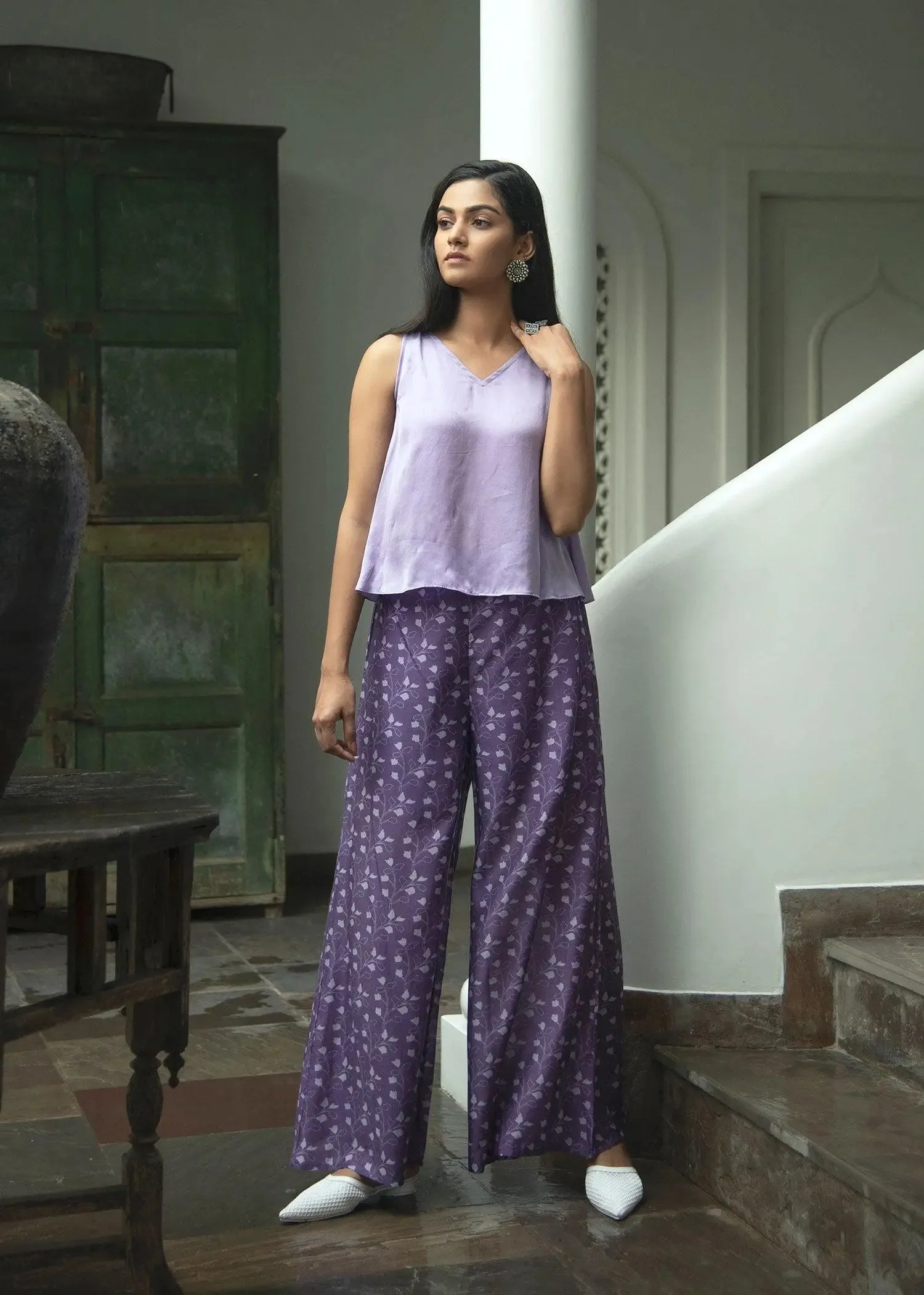 Stella Lilac Wide Leg Pants