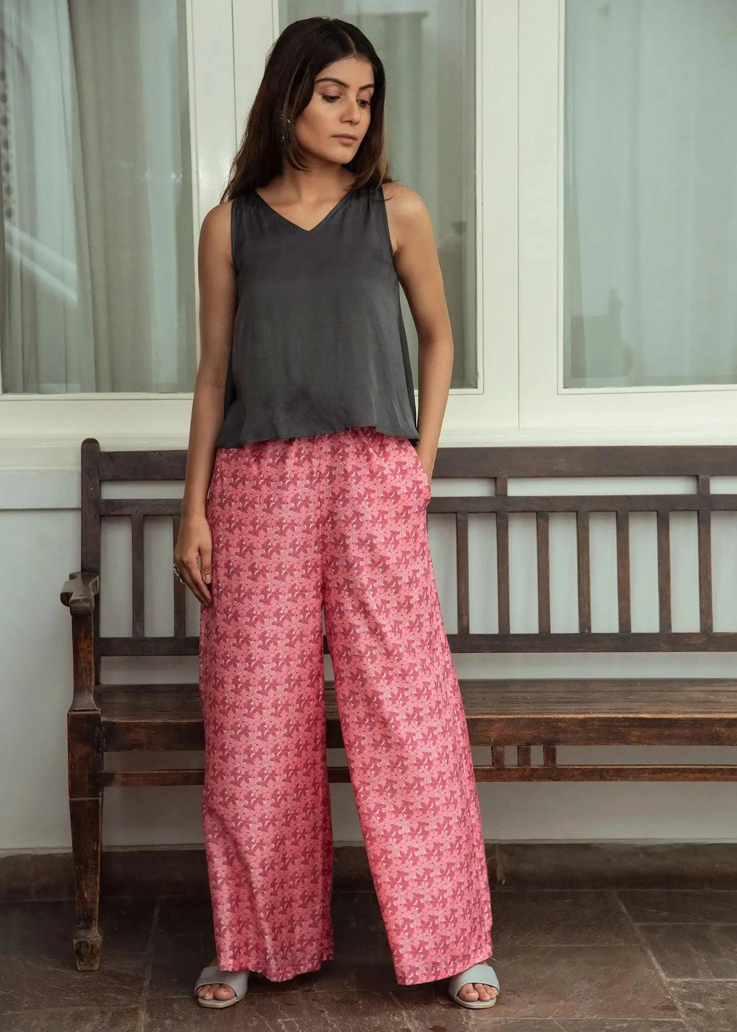 Stella Pink Wide Leg Pants