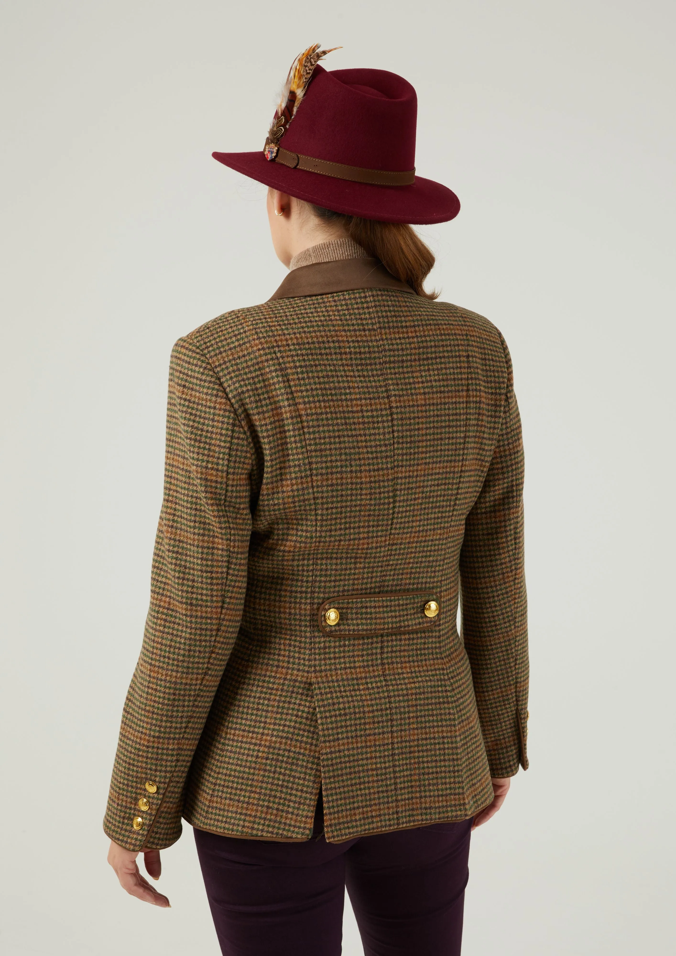 Surrey Ladies Tweed Blazer In Sycamore - Regular Fit