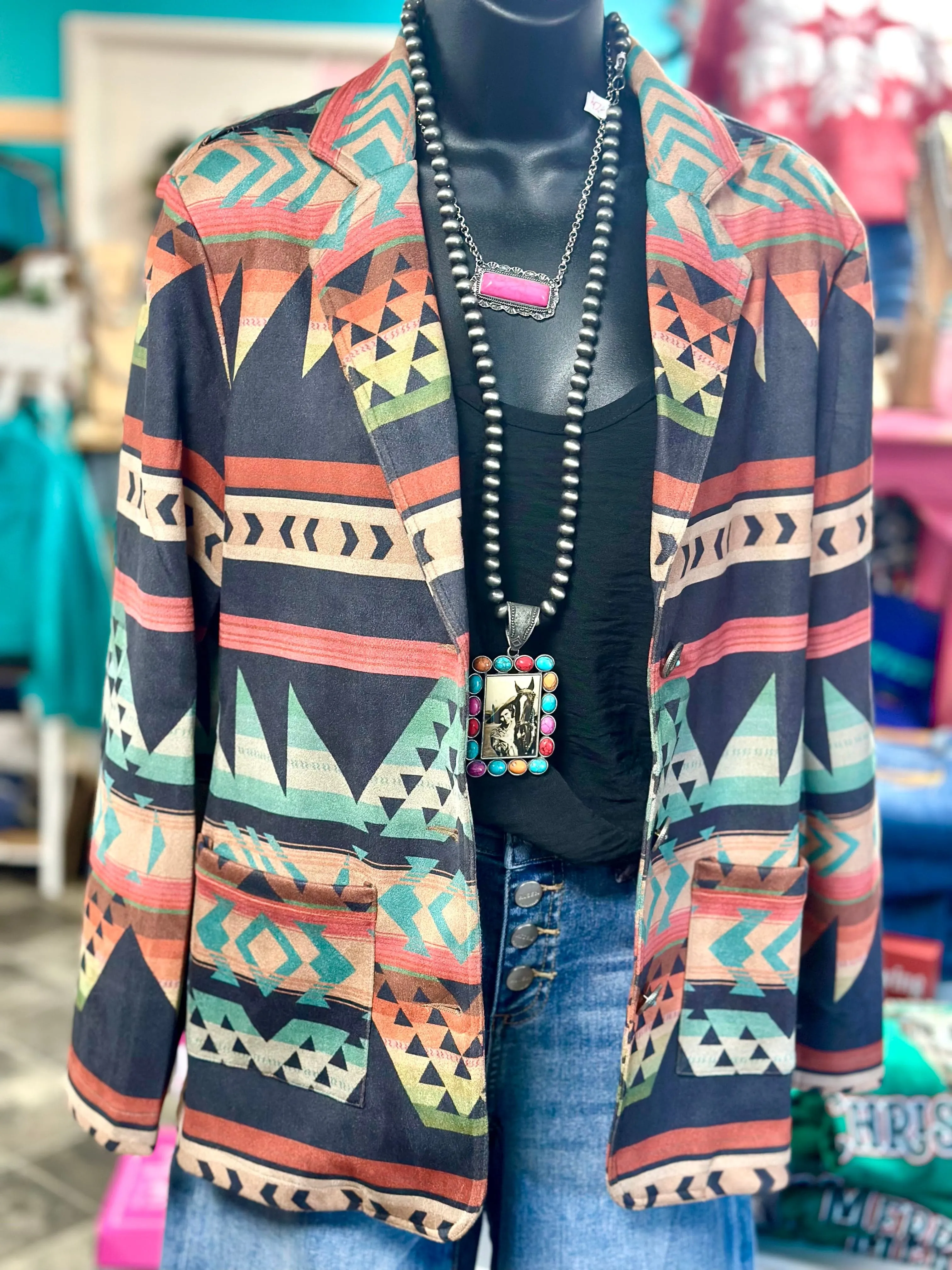 The Cowboy Town Aztec Blazer