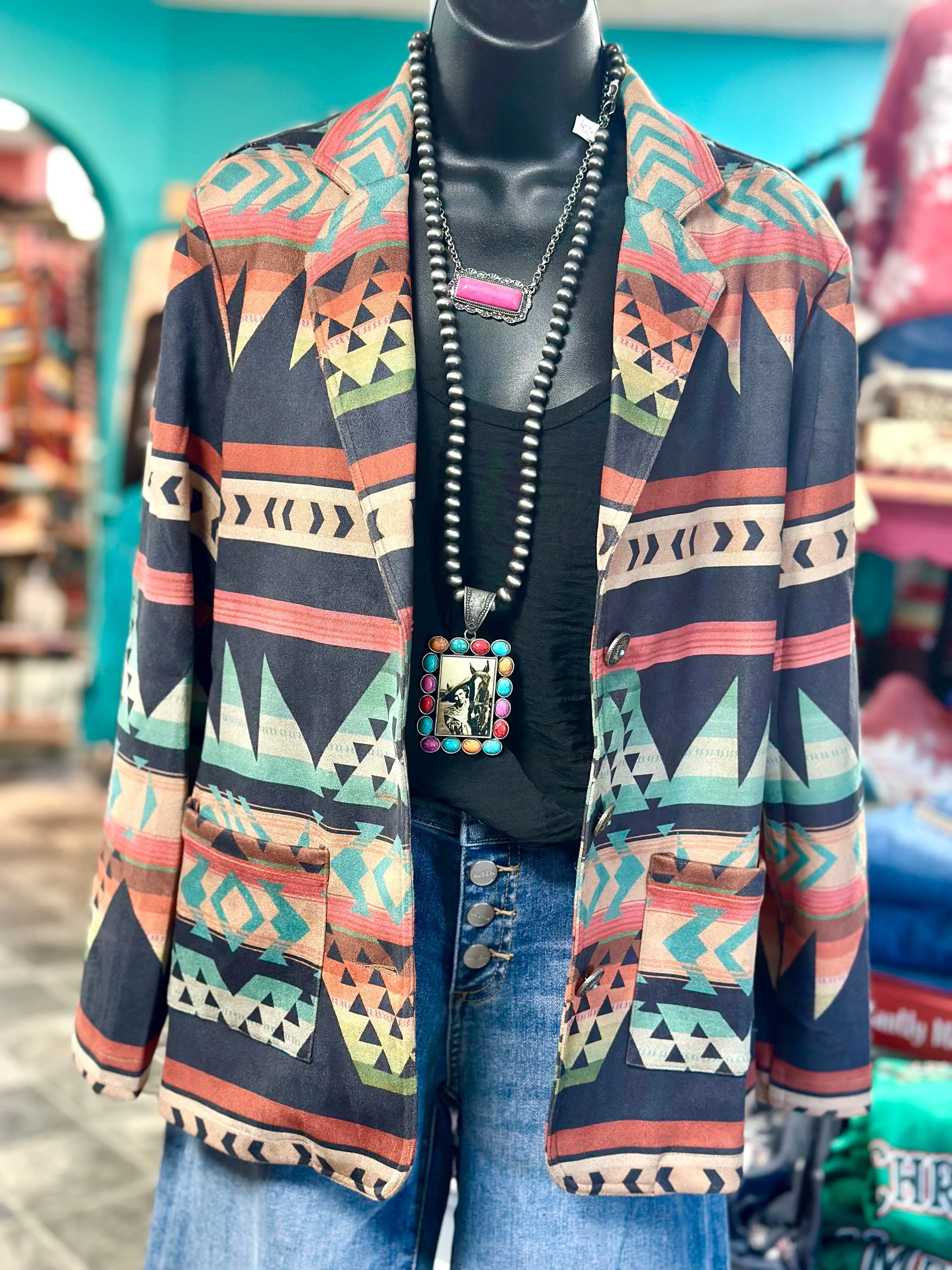 The Cowboy Town Aztec Blazer