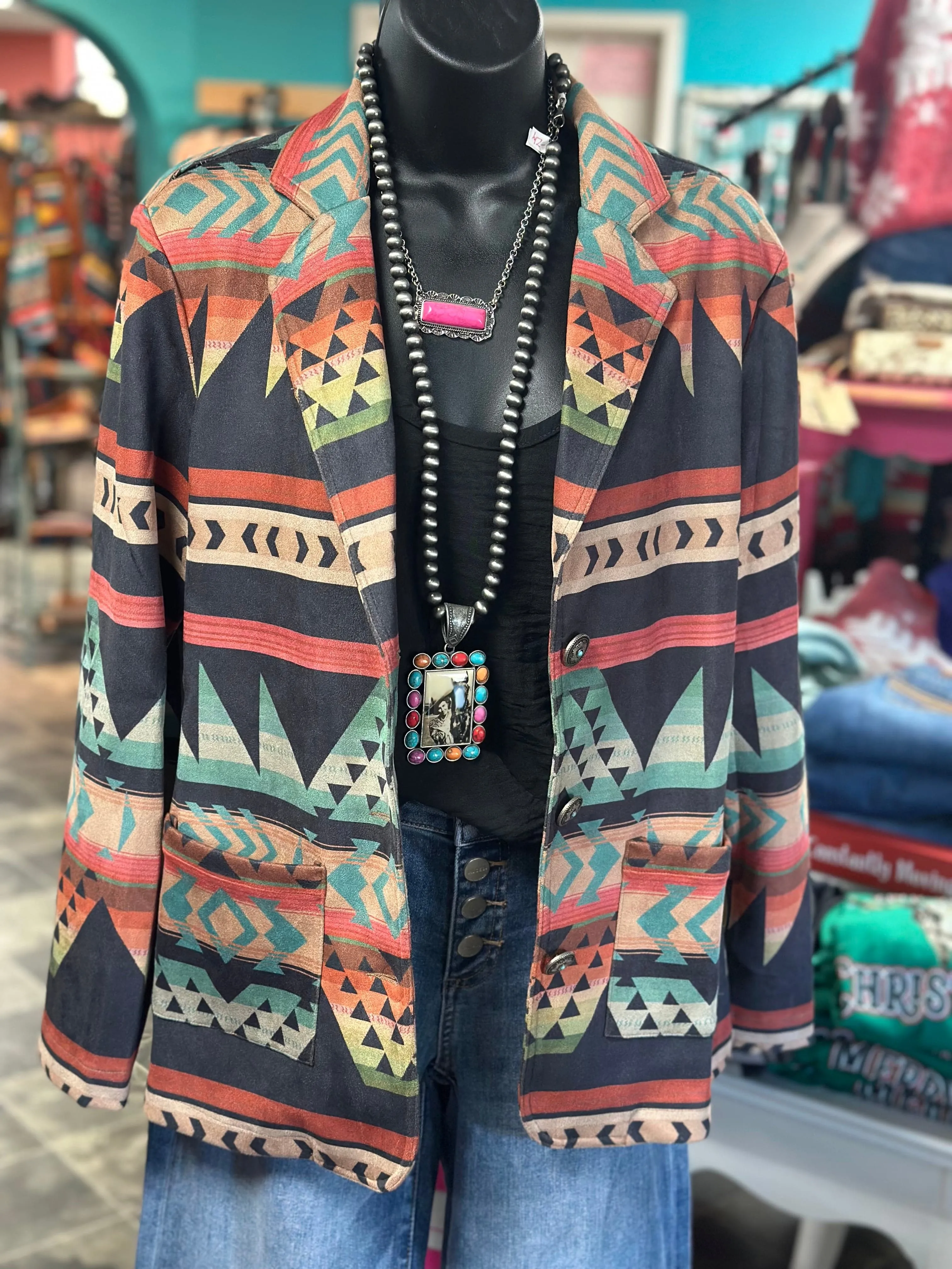 The Cowboy Town Aztec Blazer