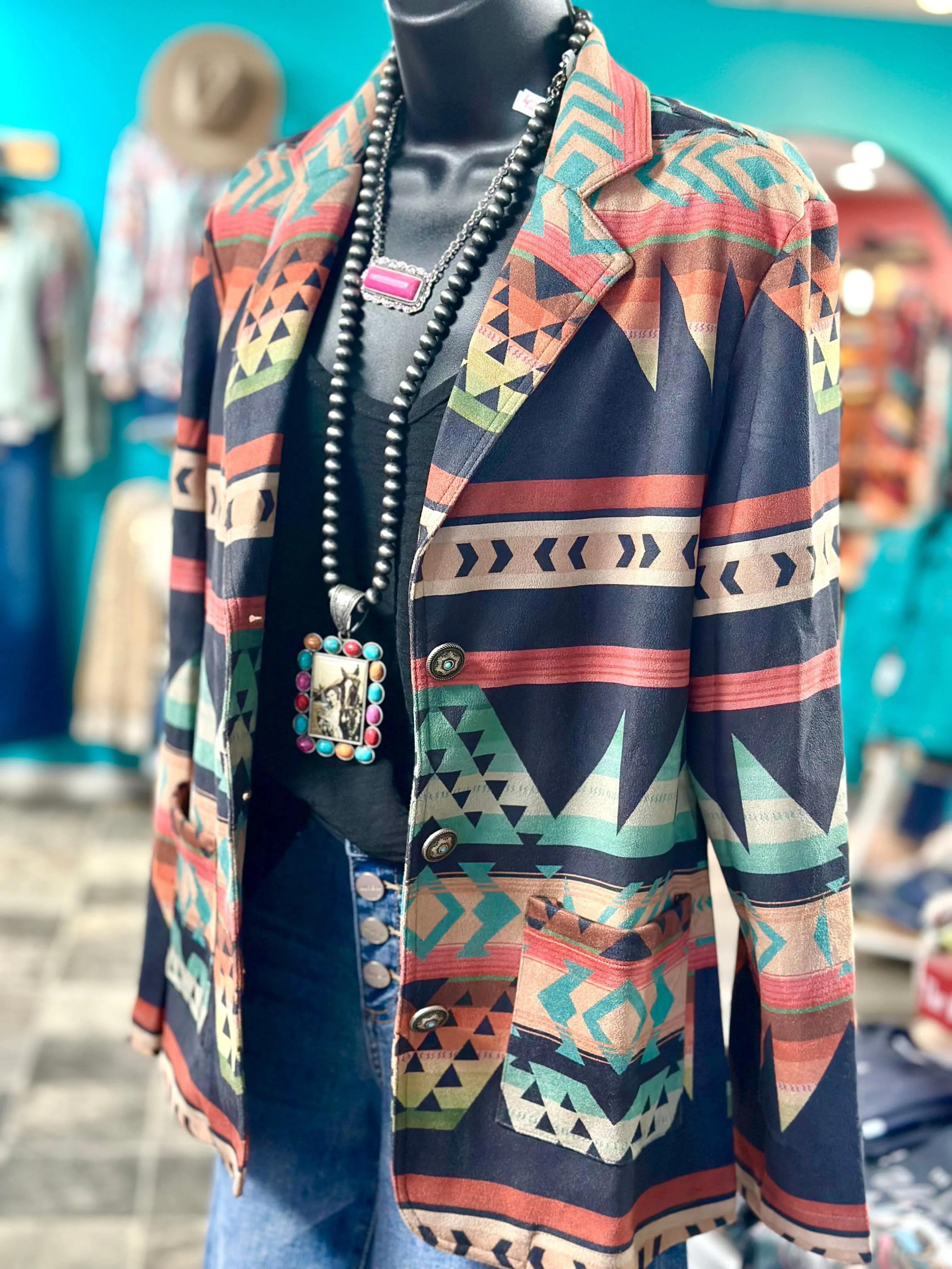 The Cowboy Town Aztec Blazer