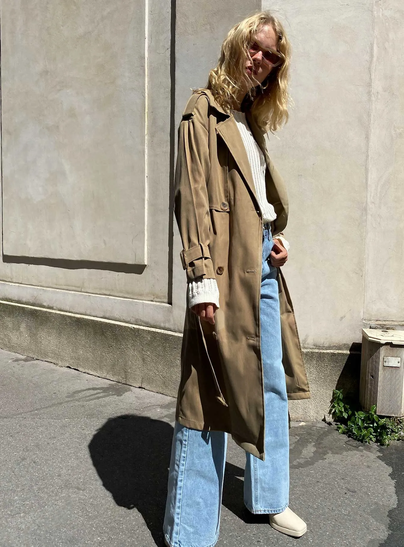 The Seb Trench Coat Beige