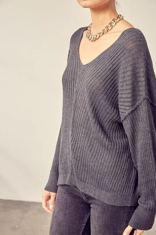 The Shift V Neck Knit Top