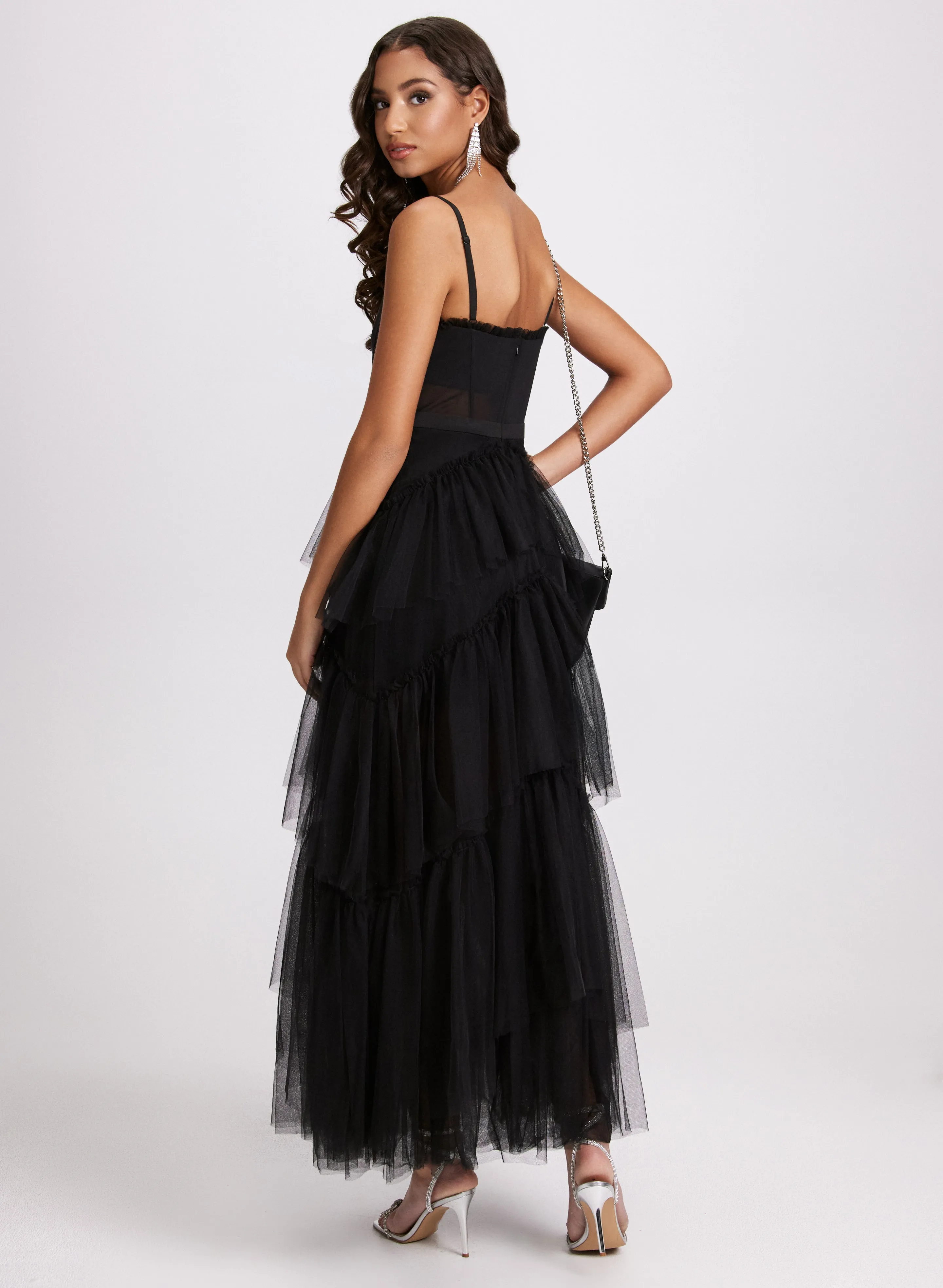 Tiered Corset-Style Dress