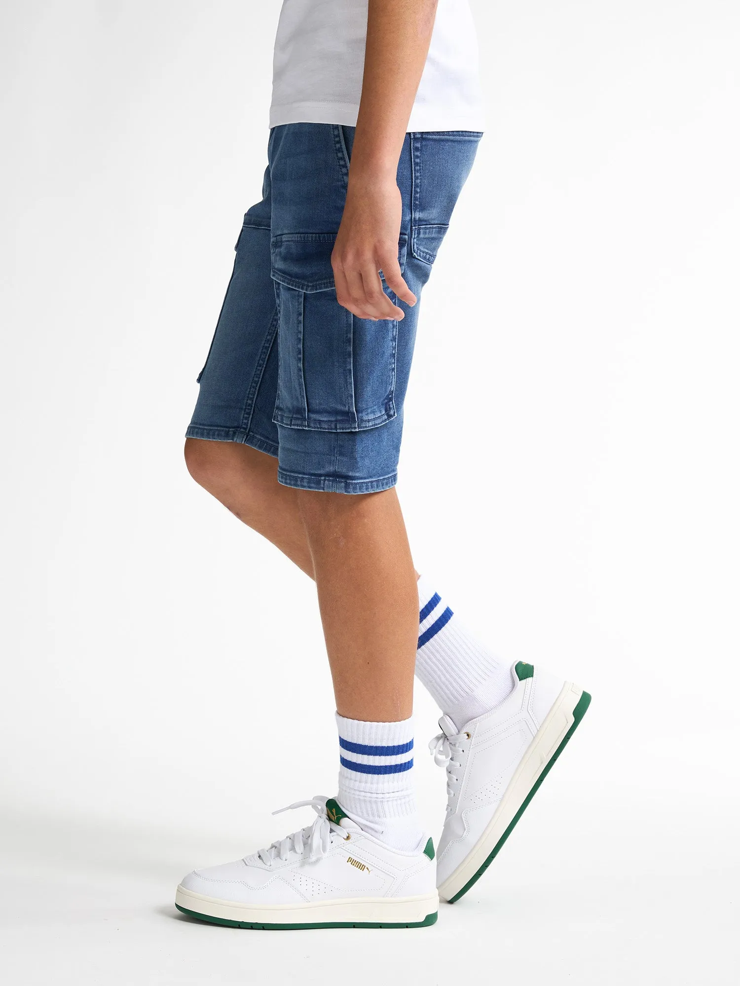 Torino Cargo Shorts Denim Aventura