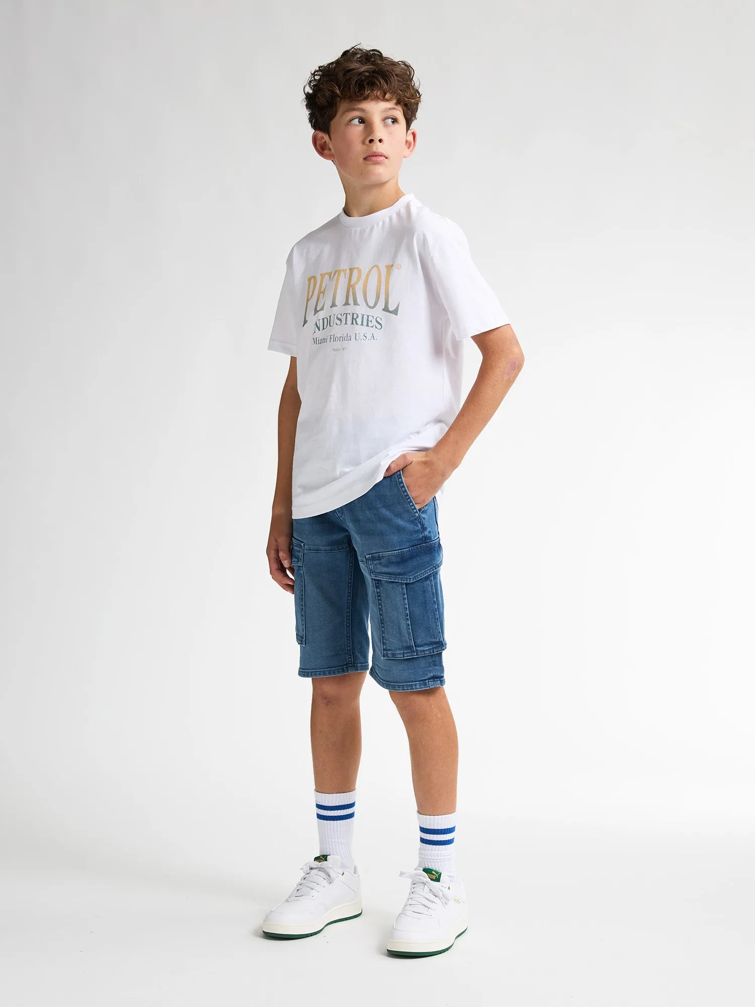 Torino Cargo Shorts Denim Aventura