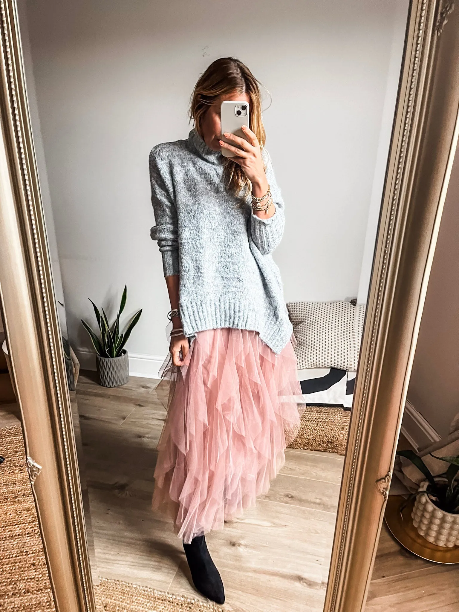 Tulle Layered Mesh Skirt