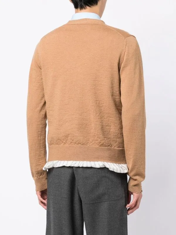 V-Neck Pullover - Camel